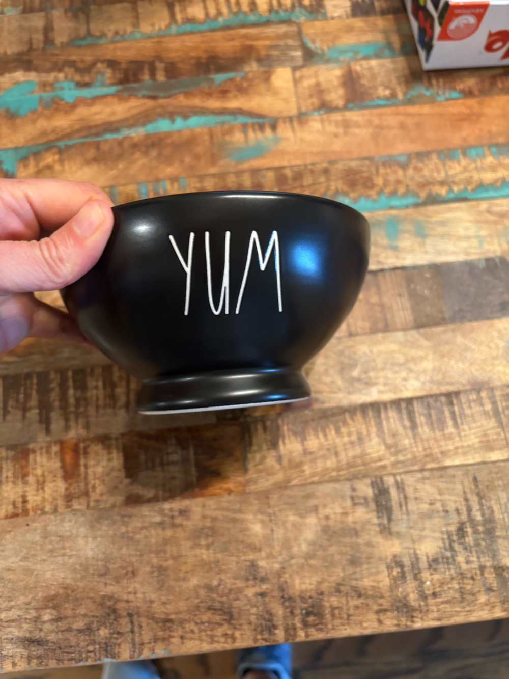 Rae Dunn “YUM” 6” bowl black 7 available $18/EA